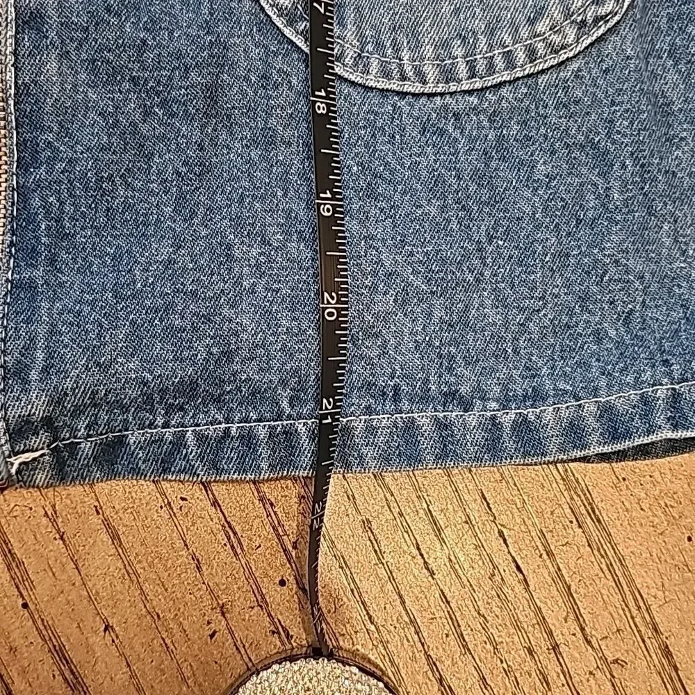 Girls vintage denim zip up dress 4T